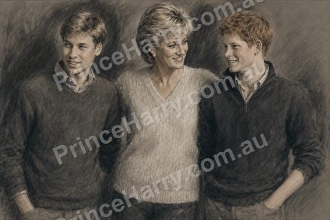 Charcoal family artwork from the collection